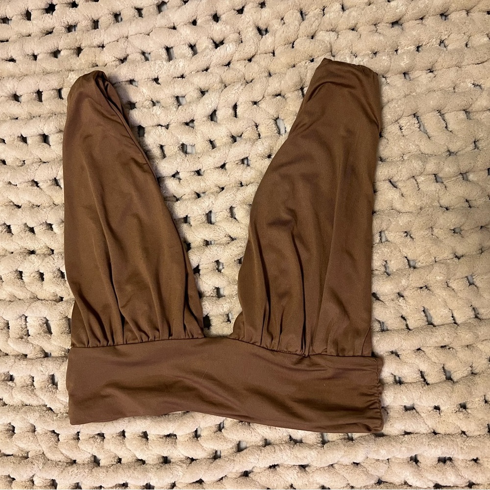Hello Molly Chocolate Crop Top